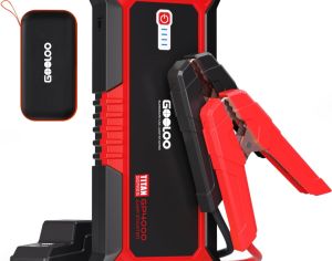 ავტომანქანის დამქოქი ,,jump starter ჯამპ სტარტერი - ბუსტერი GOOLOO GP4000A (All Gas,up to 10.0L Diesel Engine)