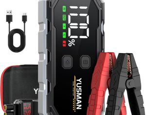 ავტომანქანის დამქოქი ,,jump starter ჯამპ სტარტერი.  YUSMAN  4000A  (ქოქავს 8,0 ბენზინის და 6,0 ლ მოცულობის დიზელის ძრავებს, )