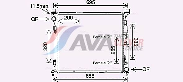 წყლის რადიატორი AVA Clever Choice MS2694