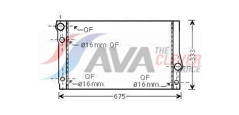 წყლის რადიატორი AVA Clever Choice BW2354