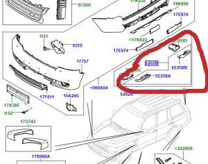 გამშვები მილის მამჭიდროებელი LAND ROVER Range Rover 2010-2012