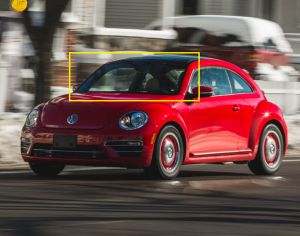 VOLKSWAGEN BEETLE 2017-2022  წინა საქარე მინა