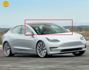 TESLA MODEL 3 2016-2021 წინა საქარე მინა 3 კამერით და სენსორით