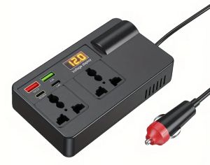 ავტომობილის ინვერტერი | 12V/24V → 220V სწრაფი დატენვით | 200W