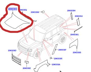 საღებავის დამცავი ფირი NEW DEFENDER 2020