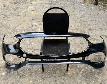 MB C BASIC 21-23 FR BUMPER BLACK