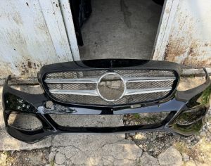 MB C BASIC 15-18 FR BUMPER BLACK 4