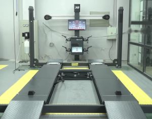 ავტომობილის 3D თვლების შეყრის (რაზვალის) გასასწორებელი აპარატი და 4 ტონიანი ამწე (პადიომნიკი) კომპლექტში