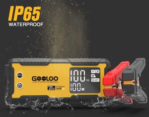 ავტომანქანის დამქოქი ,,jump starter ჯამპ სტარტერი - ბუსტერი GOOLOO GT3000S ამპერაჟი 3000A . ქოქავს 10 ლ.-მდე ბენზინის და 8 ლ-მდე მოცულობის დიზელის ძრავებს