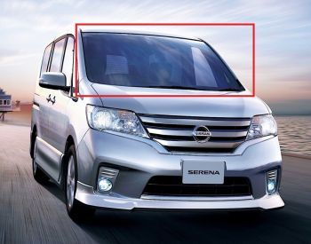 NISSAN SERENA C26 2010-2016 წინა საქარე მინა