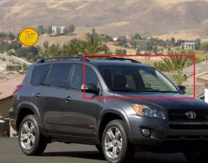 RAV4 2006-2012  წინა საქარე მინა