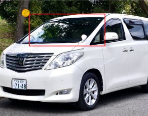 TOYOTA ALPHARD 2008 -2015 წინა საქარე მინა