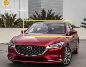 MAZDA 6 2018-2024  წინა საქარე მინა კამერით და ორი სენსორით