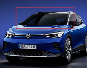 VOLKSWAGEN ID4 2021-2024 წინა საქარე მინა სენსორით და თავზე კამერით