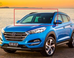 HYUNDAI TUCSON 2018-2021 წინა საქარე მინა ღია კამერით,სენსორით და გათბობით