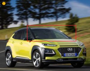 HYUNDAI KONA 2017-2021 წინა საქარე მინა სენსორით და ღია კამერით