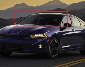 KIA K5 2020-2024  წინა საქარე მინა ღია კამერით და სენსორით