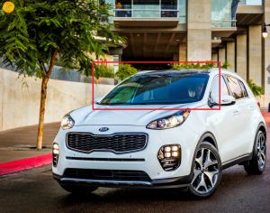 KIA SPORTAGE 2016-2021 წინა საქარე მინა