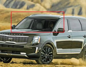 KIA TELLURIDE 2020-2024 წინა საქარე მინა კამერით და სენსორით