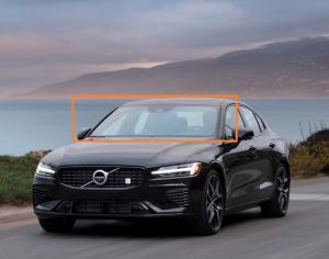 VOLVO POLESTAR 2020-2024  წინა საქარე მინა  სენსორით და კამერით