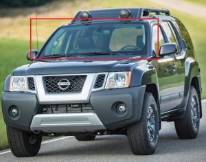 NISSAN X-TERRA 2002-2010  წინა საქარე მინა