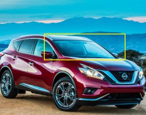NISSAN MURANO 2018-2022 წინა საქარე მინა  კამერით და გამათბობლით