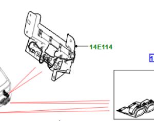 VPLGB0424 უკანა ბამპერის დაბოლოება LAND ROVER Range Rover 2013-2022