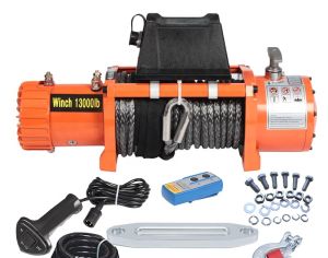 ჯალამბარი 12ვ, 13000LB, 9მმX26მმ კევრალის ბაგირიტ