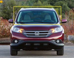 HONDA CRV 2013-2015  წინა საქარე მინა სენსორიანი