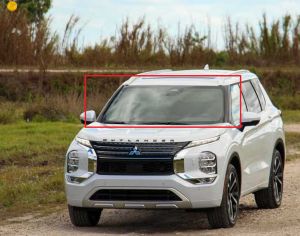 MITSUBISHI OUTLANDER 2022-2024 წინა საქარე მინა სენსორით,კამერით და გამათბობლით