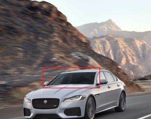 JAGUAR XF 2021-2024 წინა საქარე მინა სენსორით 2 კამერით და გათბობით SEDAN