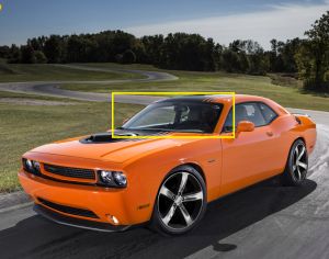 DODGE CHALLENGER 2008-2022 წინა საქარე მინა