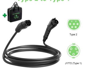 Type 2 - Type 1  კაბელი ჩანთით.