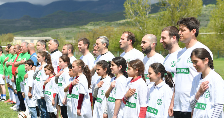 მეჯვრისხევში საფეხბურთო მოედანი განახლდა